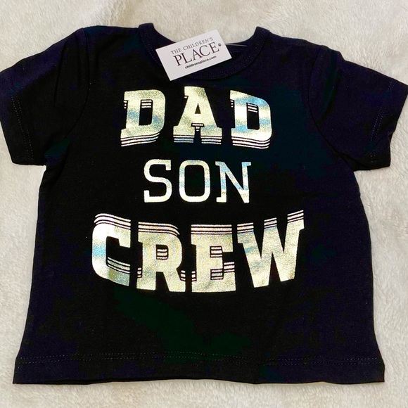 🆕Boy’s The Children’s Place DAD SON CREW Graphic Tee - Picture 3 of 5